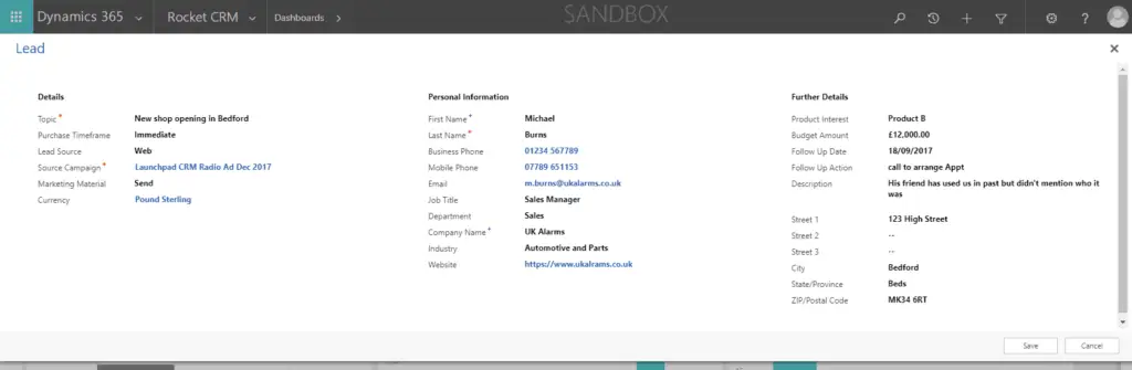 Repeatable sales process in Microsoft Dynamics 365