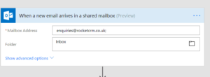 Microsoft Flow Shared Mailbox