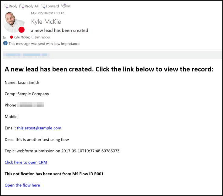 Advanced Sent Email for Microsoft Flow
