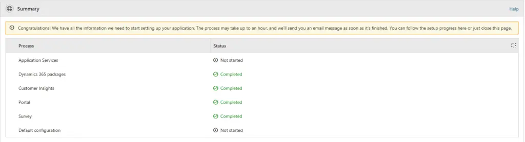 Dynamics 365 for Marketing First Run Experience P7
