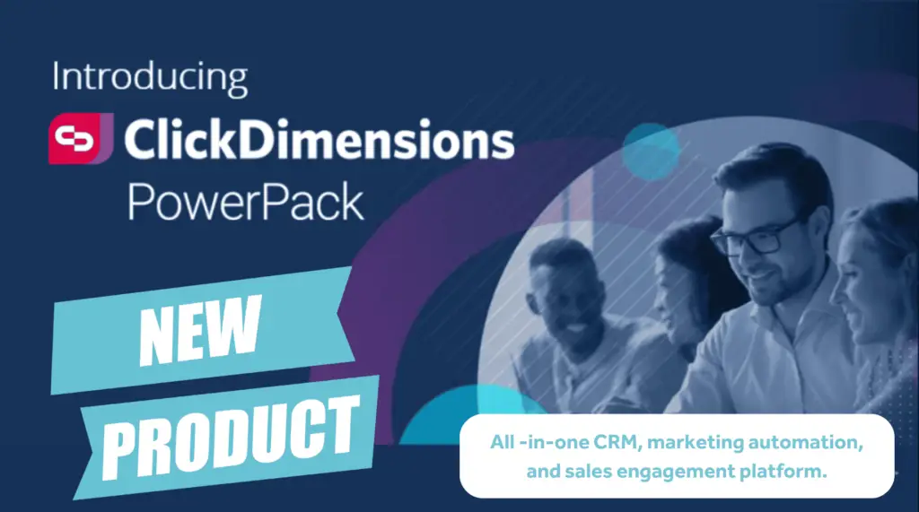 ClickDimenions Power Pack New product announcement banner