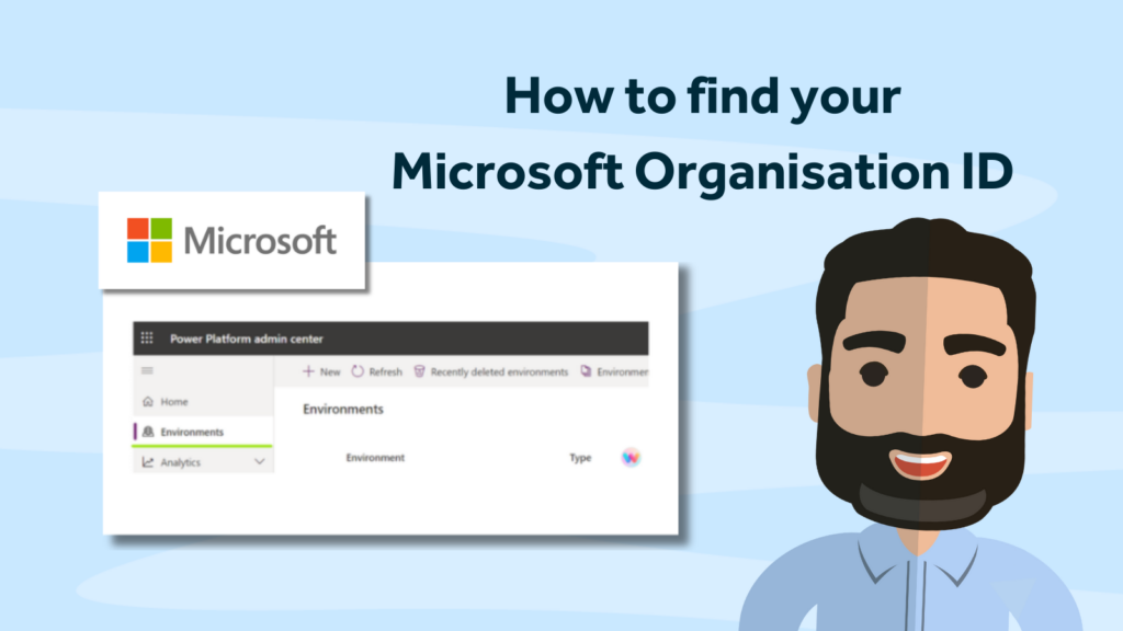 how to find your Microsoft Organisation ID.