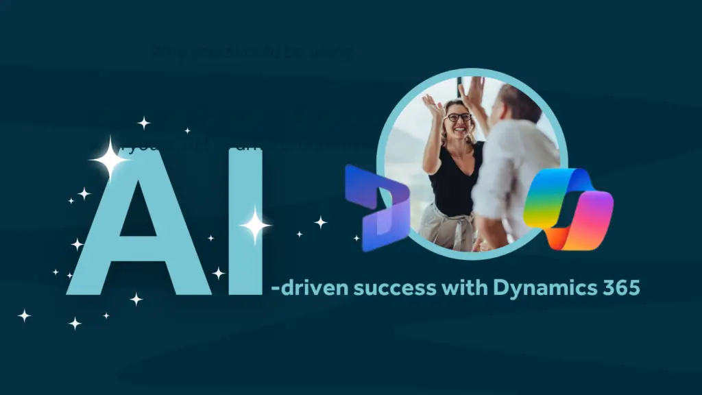 Illustration of AI driver success featuring Microsoft Dynamics 365 and Copilot, highlighting innovative solutions for users.